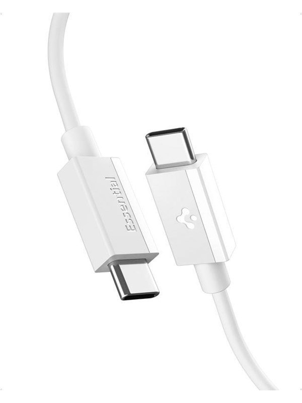 Spigen Essential USB C to USB C 60W Cable - white EB6020CC