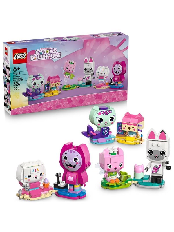 Produktfoto för LEGO Gabby's Dollhouse 11215 Gabbys klossbyggda kattvänner