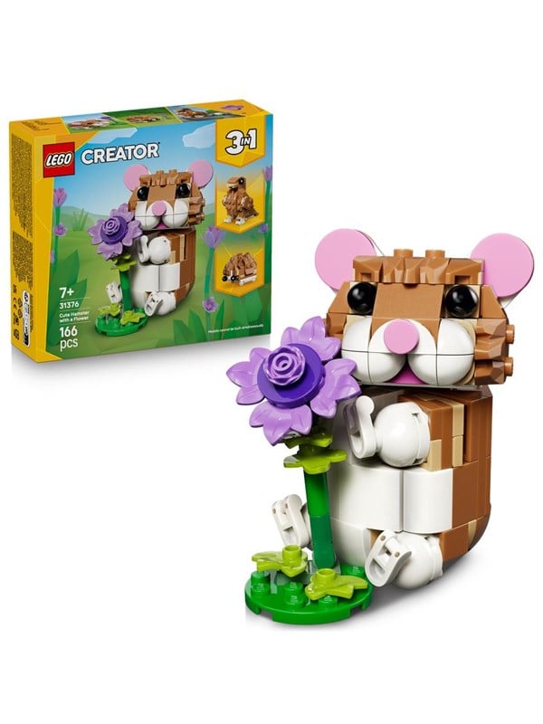 Produktfoto för LEGO Creator 31376 Söt hamster med blomma