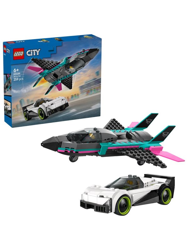 Produktfoto för LEGO City 60489 Jetplan mot bil