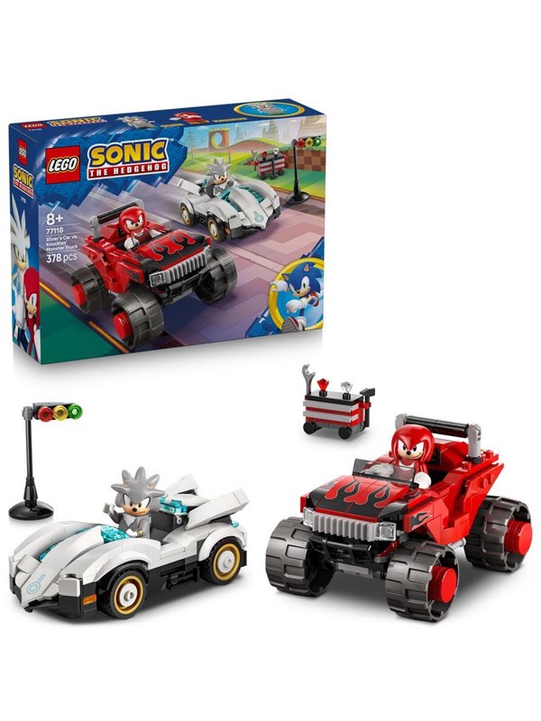 Produktfoto för LEGO Sonic 77118 Silvers bil mot Knuckles monstertruck