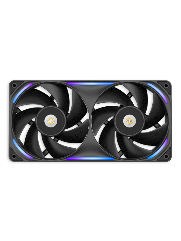 NZXT F240X - Chassi fläkt - 240mm - Svart med RGB LED - 41 dBA