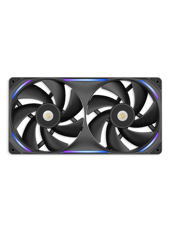 NZXT F280X - Chassi fläkt - 140mm - Svart med RGB LED - 41 dBA