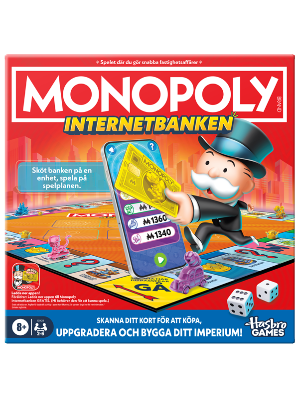Produktfoto för Hasbro gaming Brädspel Monopoly App Banking (SE)