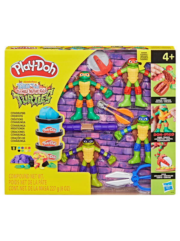 Produktfoto för Play-Doh Turtles Cowabunga Creations