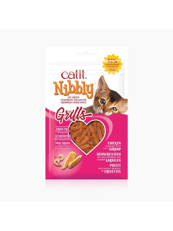 Catit - Nibbly Grills Treat for Cats - Chicken & Shrimp - 30 g