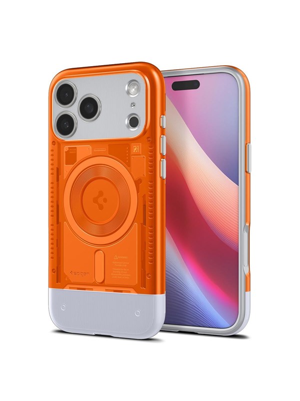 Spigen Classic C1 MagSafe - tangerine - iPhone 17 Pro - Köp för SEK 394 - Spara 20%