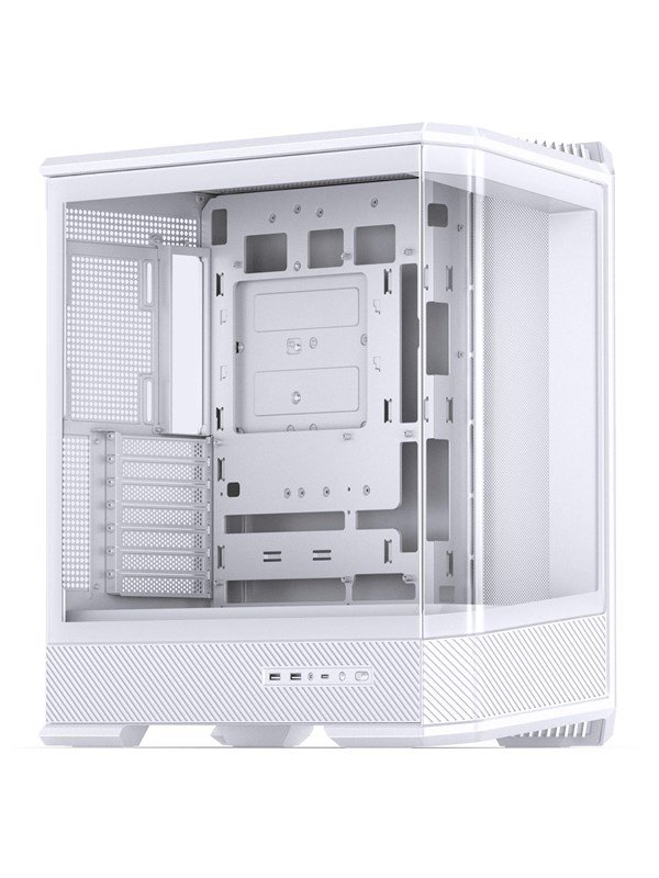 Jonsbo D400 Midi Tower ATX Tempered Glass - whit - Chassi