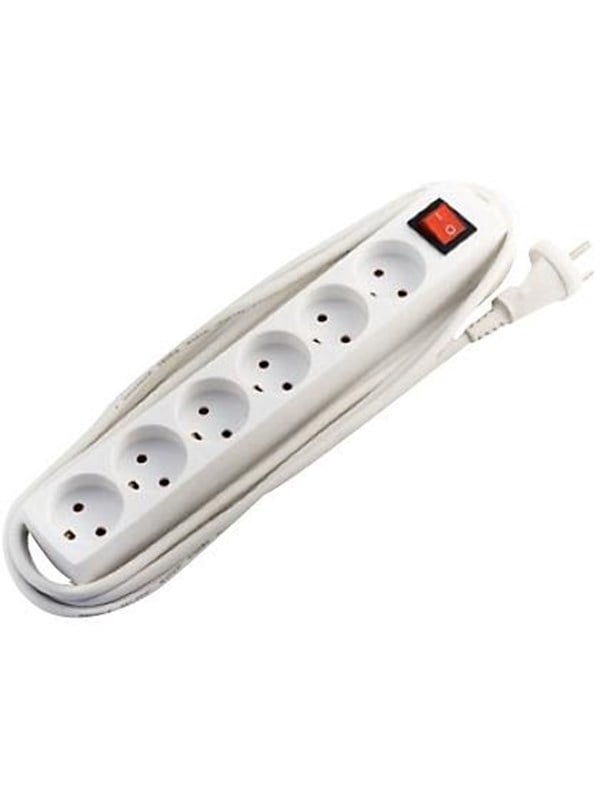 Thorkild Larsen 6-Socket White W/E W/S 1.5M