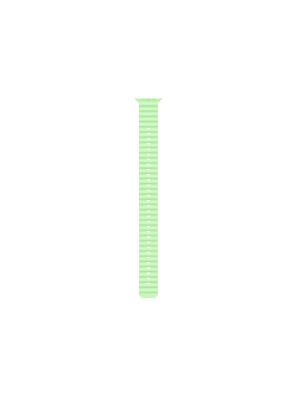 Apple 49mm Neon Green Ocean Band Extension - Natural Titanium Finish