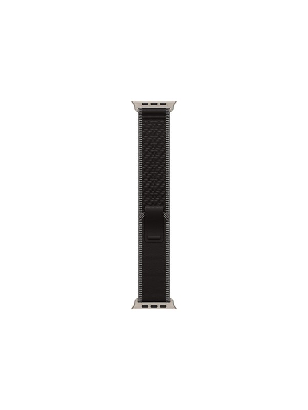 Apple 49mm Black/Charcoal Trail Loop - S/M - Natural Titanium Finish