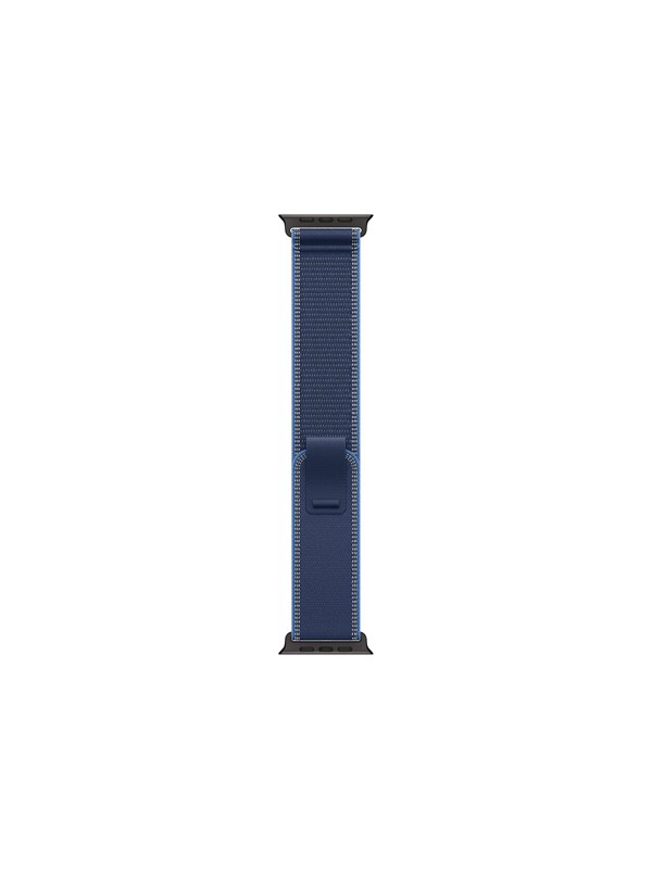 Apple 49mm Blue/Bright Blue Trail Loop - M/L - Black Titanium Finish