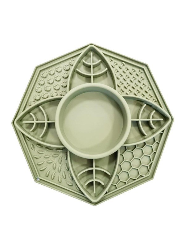 Nordic Paws - Lickmat 2in1 - Green - 28x26.5cm