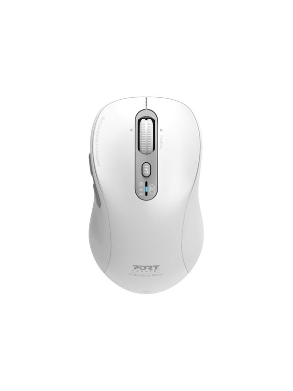 PORT Designs PORT Connect - mouse - expert rechargeable - 2.4 GHz Bluetooth - white - Mouse - Optic - 6 knappar - Vit - Köp för SEK 453 - Spara 23%