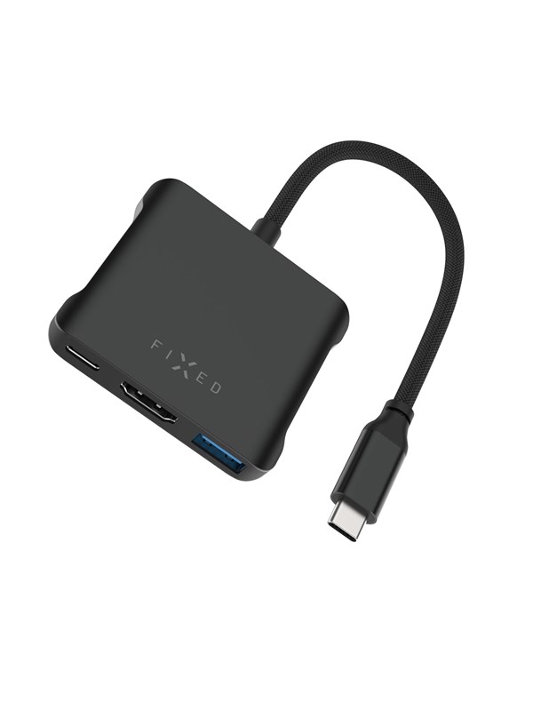 FIXED Quadry Hub 5in1 Multiport USB-C Hub 4K/6OHz Space Black USB Hub