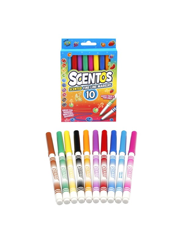 Scentos Fine Tuschpennor Feta 10-pack