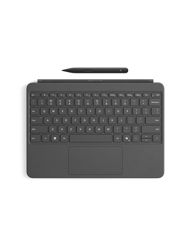 Microsoft Surface Pro Keyboard - 12-inch - keyboard full size - with touchpad accelerometer - slate - with Slim Pen Input Device - Tangentbord - Grå