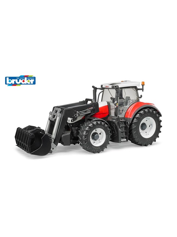 Bruder Steyr 6300 Terrus CVT traktor med frontlastare leksak