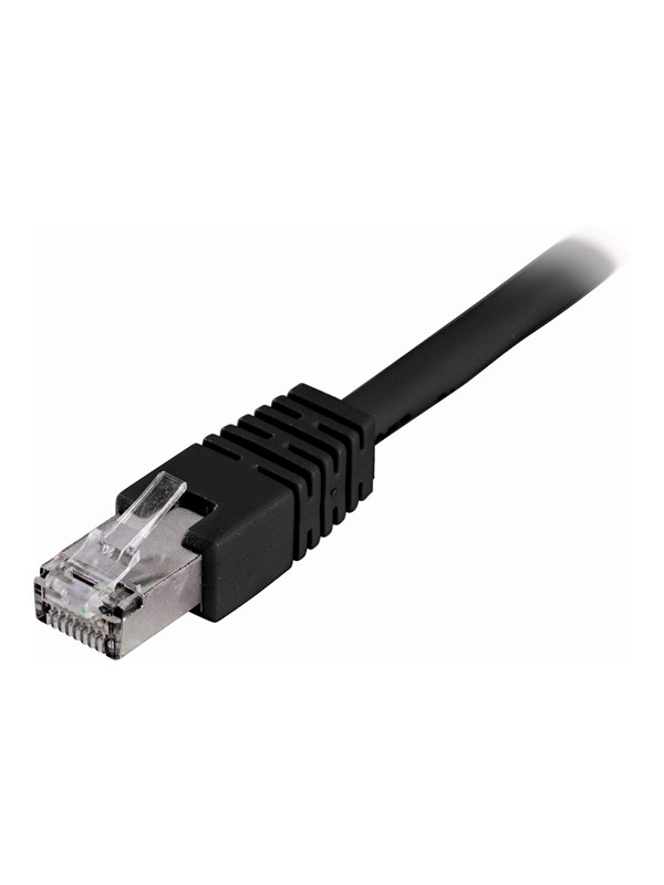 Deltaco LAN CAT 6 - F/UTP - Svart - 0.7m