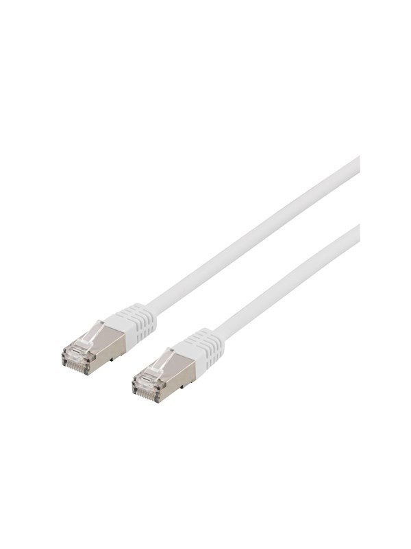 Deltaco STP-611VAU - patch cable - 1.5 m - white - Vit - 1m