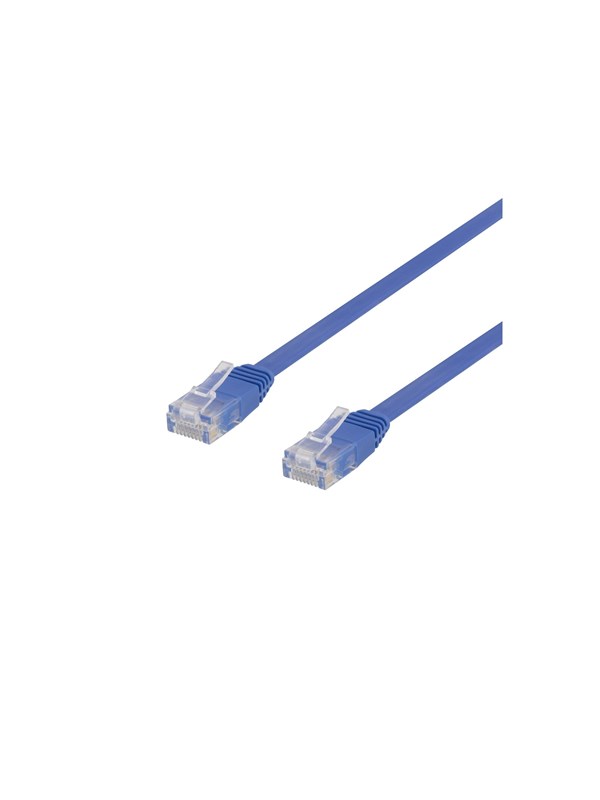 Deltaco patch cable - 30 cm - blue - Blå - 0.3m
