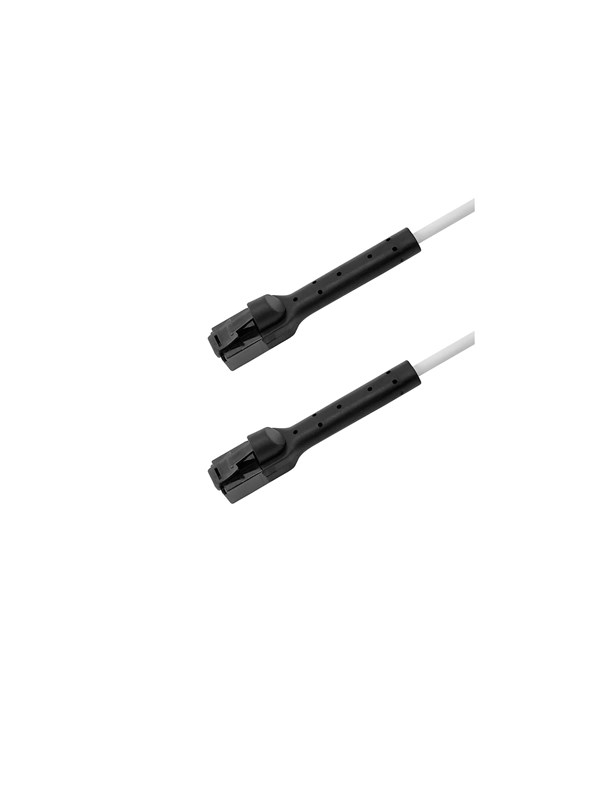 Deltaco Flex-Boot patch cable - 50 cm - white - Vit - 0.5m