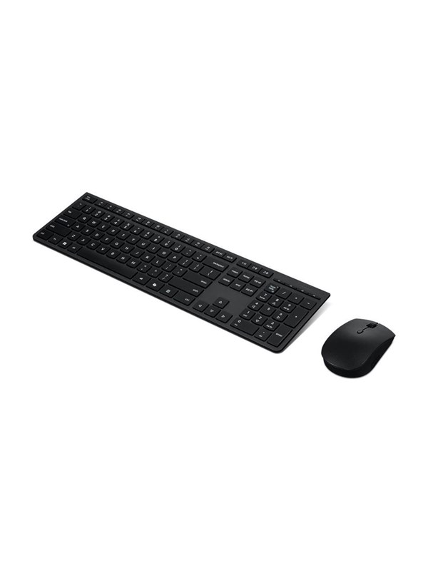 Lenovo Professional Wireless Rechargeable Combo Keyboard &amp; Mouse (Nordic) - Tastatur &amp; Mus set - Nordisk - Grå