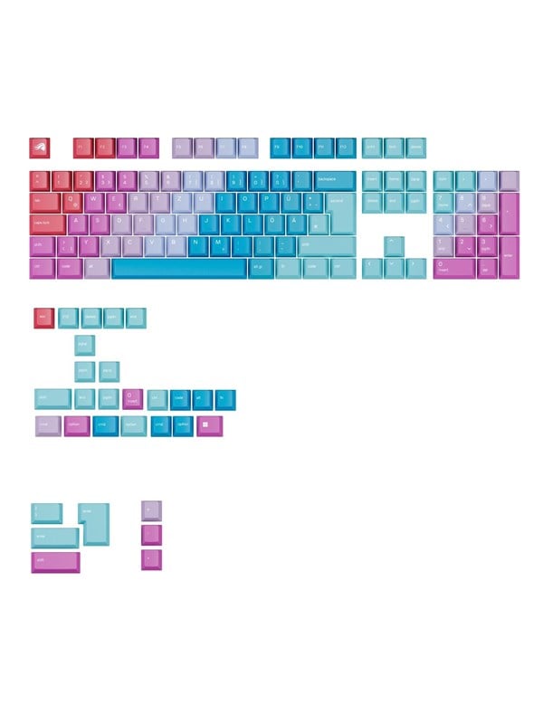 Glorious GPBT Gradient Keycaps - Daydream - DE Qwe - SEK 149 - Spara 52%