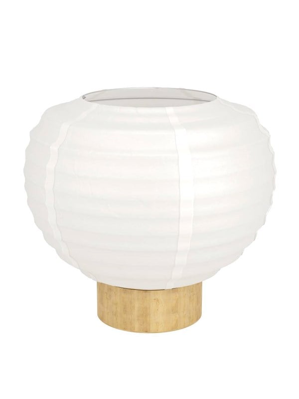 EGLO SUMMERHILL BORD H200 E27 TRÄ/VITT PAPPER SKÄRM FSC