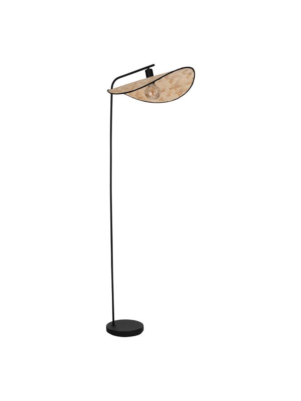 EGLO MARYWELL GOLV H1595 E27 SVART/BAMBU