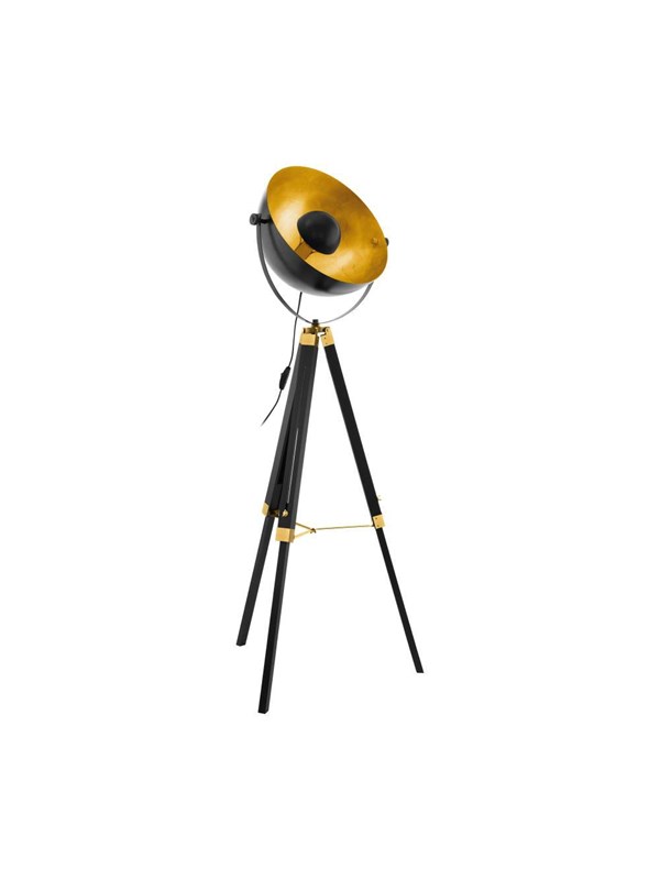 EGLO COVALEDA GOLV H1640 SVART/GULD