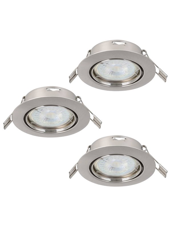 EGLO MAZUBY INBYGGD. KIP SET Ø87 GU10 3X345LM BS