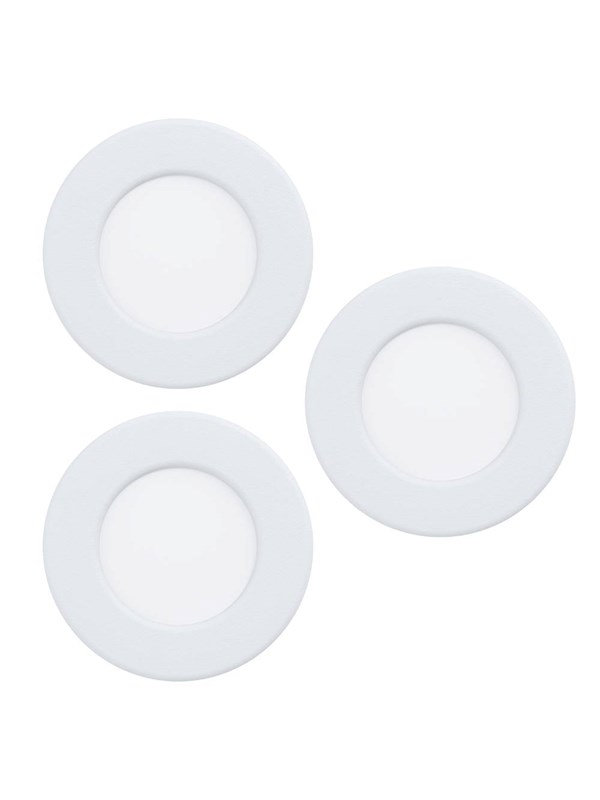 EGLO FUEVA 6 INBYGGD. SET Ø88 CCT 3X3,7W 1350LM VIT