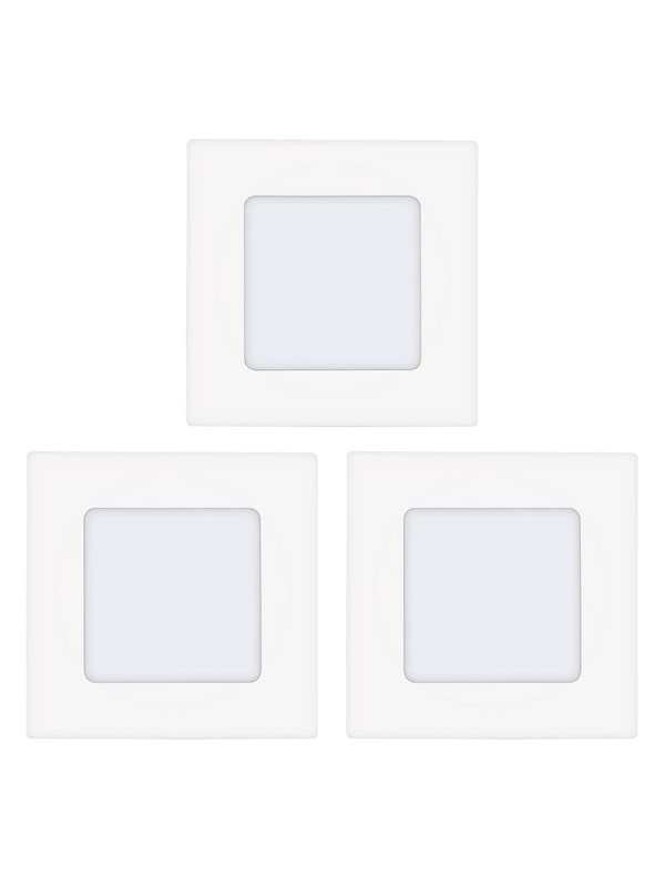 EGLO FUEVA 1 INBYGGD. SET 3X2.7W 3X300LM 85X85 VIT