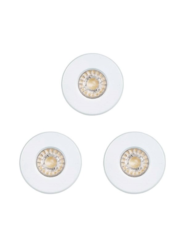 EGLO IGOA INBYGGT. SET IP44/IP20 3X3.3W Ø85 VIT