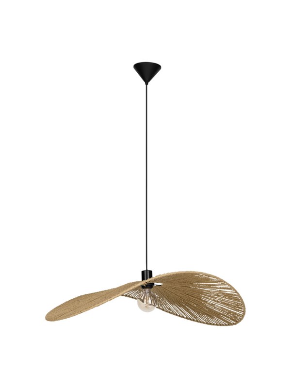 EGLO SIRUELA PENDANT 800X600 E27 SVART/NATUR FSC