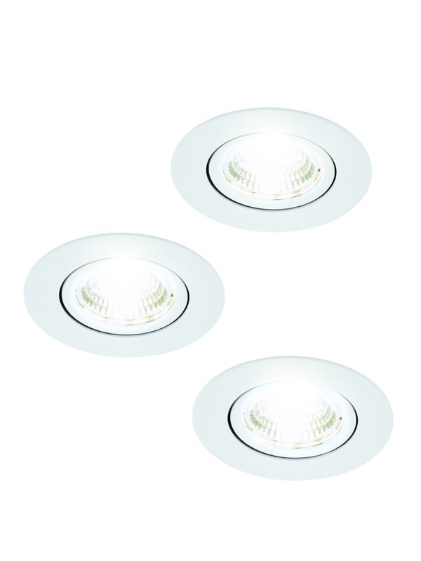 EGLO SALICETO INBYGGD. SET KIP Ø88 3X450LM 4000K DAMP. VIT