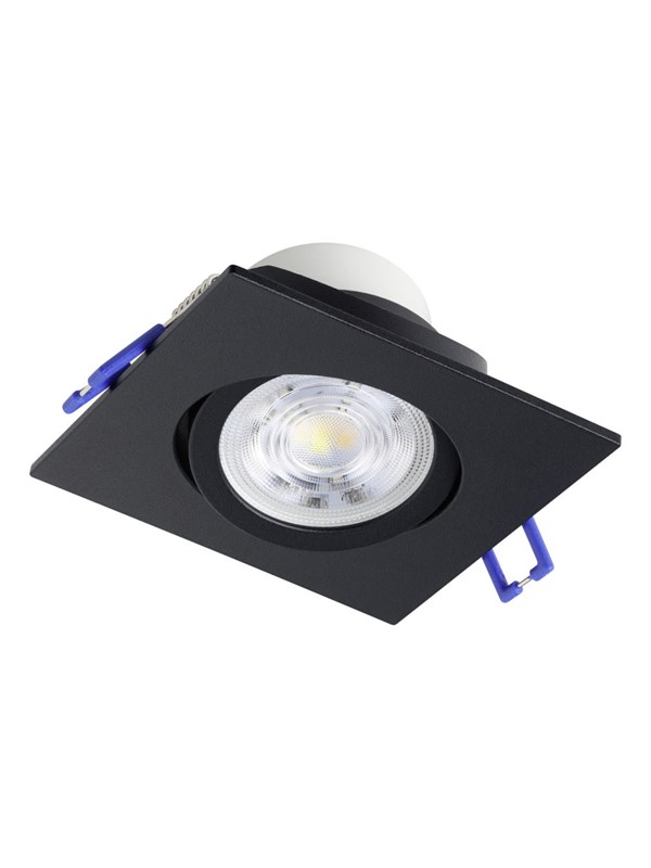 EGLO SALICETO INBYGGD. KIP 88X88 450LM 4000K DAMPPB. SVART