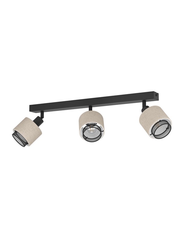 EGLO ROSLEY SPOT RAIL L430 3XE14 SVART/LINNE