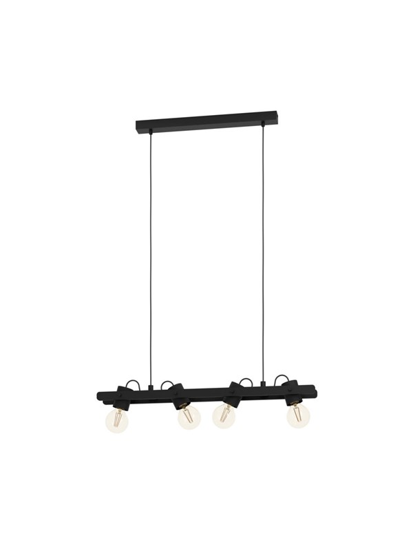 EGLO PLIMSOLL PENDEL 4XE27 L770 SVART FSC