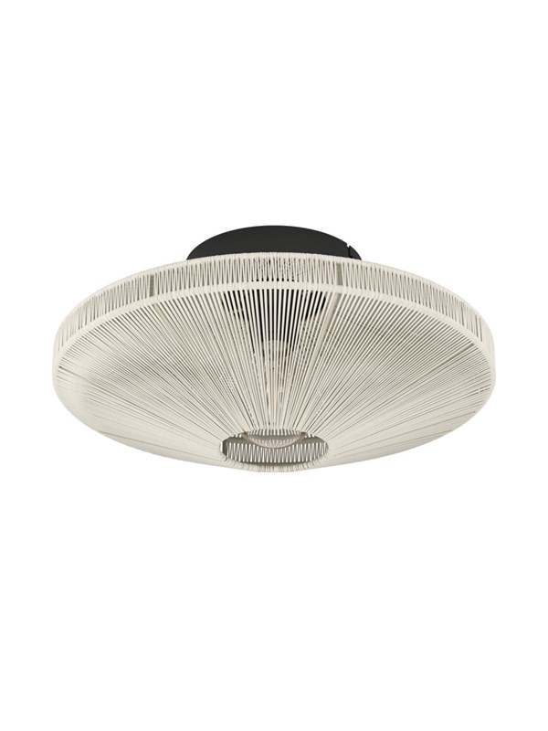 EGLO MIDSUMER TAKLAMPA Ø380 E27 SVART/CREME