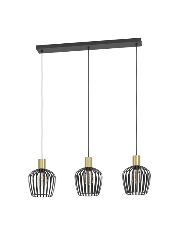 EGLO EMPOLI LÅNGBORD L900 3XE27 SVART/BM