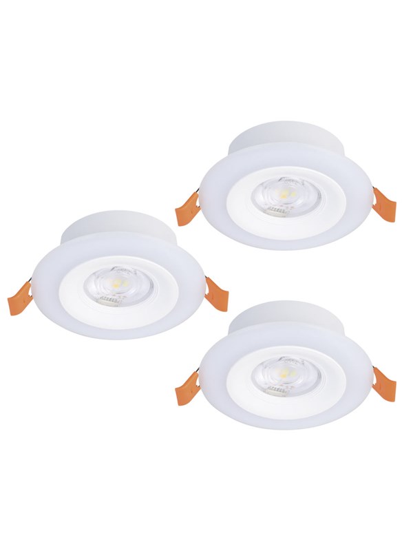 EGLO CALONGE INBYGGD. SET Ø98 3X520LM+RGB EDGE FJ. BETJ. VIT