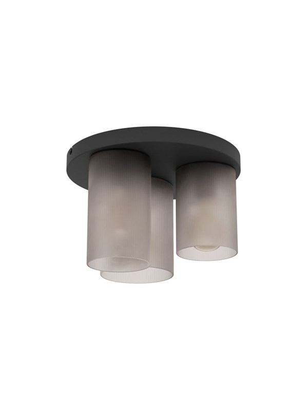 EGLO COLOMERA TAKLAMPA 3XE27 SVART/GRÅ
