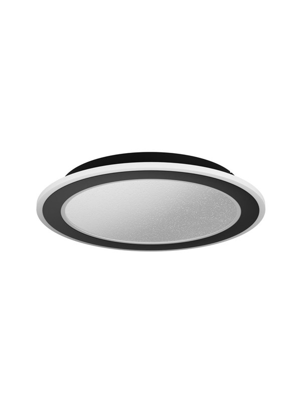 EGLO MACCHIONI TAKLAMPA Ø380 CCT 2360LM DAMPERB. SVART MED KRISTALLEFFEKT