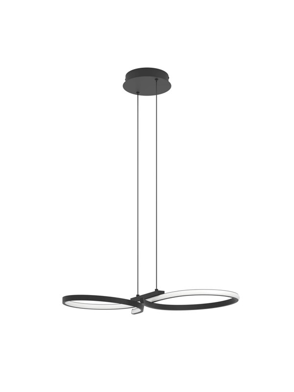 EGLO SERPINS HÄNGSMYCKE L660 SVART/VIT