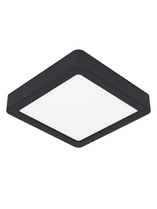 EGLO FUEVA 6 PLAFOND 150X150 CCT 7W 1100LM SVART