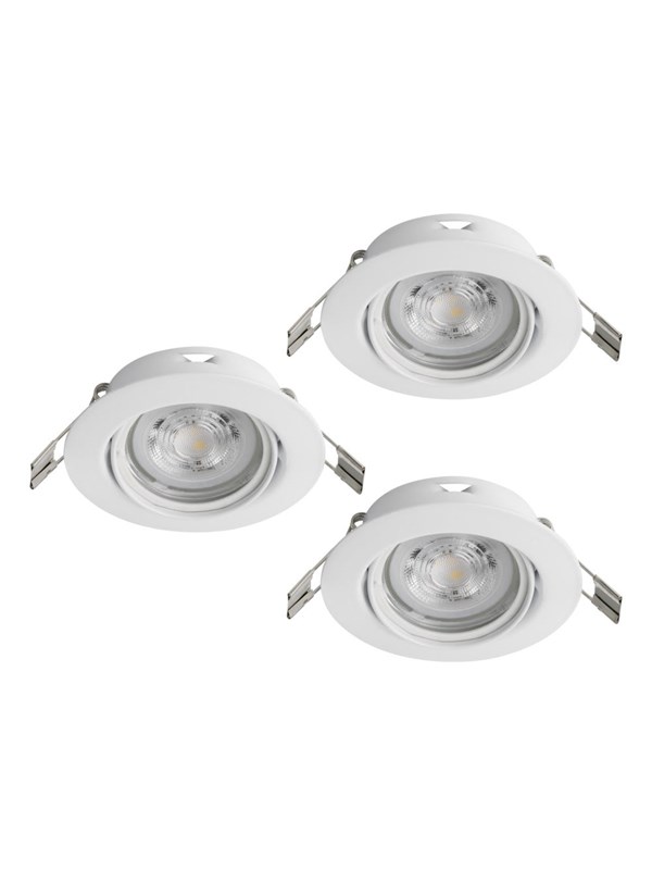 EGLO FAVAZZINA INBYGGD. KIP Ø88 GU10 3X4.9W 3X400LM VIT