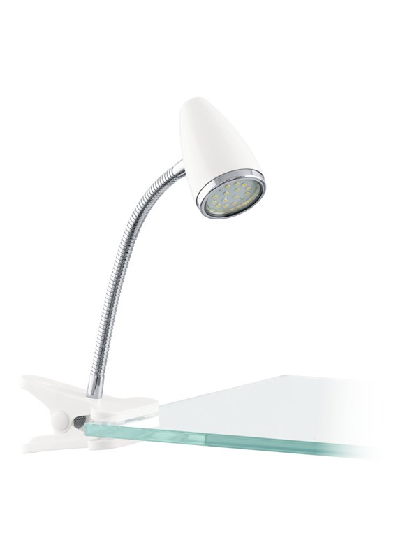 EGLO RICCIO 1 CLAMP SPOT 3W VIT I PÅSE