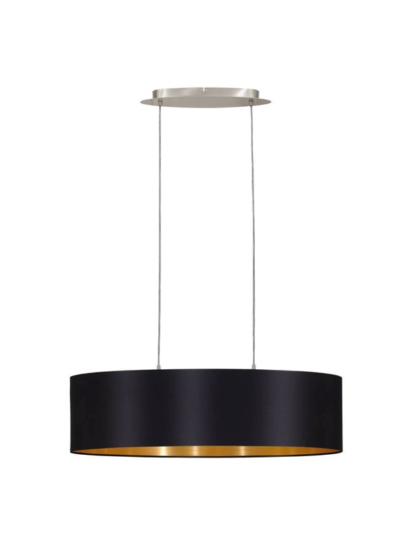 EGLO MASERLO LÅNGBORD 2L L780 SVART/GULD